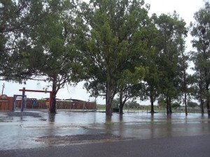 La fuertes precipitaciones volvieron a afectar a María Grande