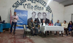 Orzuza presentó su candidatura a la reelección