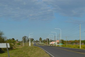 Se ilumina la Ruta 10 frente a Termas