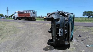 Accidente con tres lesionados en Ruta 32