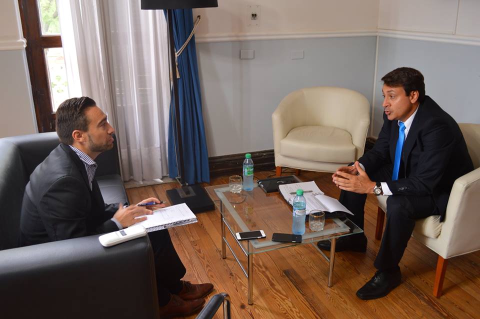 Lara se reunió con el Ministro de Gobierno Mauro Urribarri