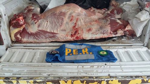 Tabossi –  Secuestraron 140 kg de carne por no tener remito