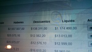 A docente mariagrandense le liquidaron un salario de más de un millón de pesos