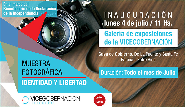 El próximo lunes se inaugura la muestra fotográfica “Identidad y Libertad”