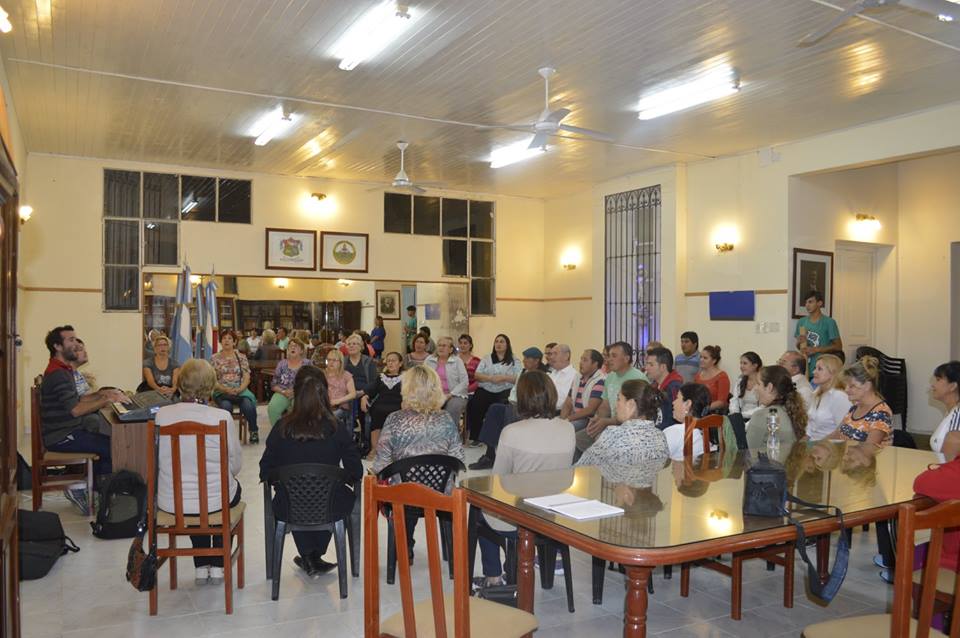 Primer ensayo del  Coro local