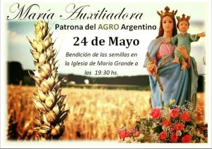 24 de Mayo, María Auxiliadora Patrona del agro argentino