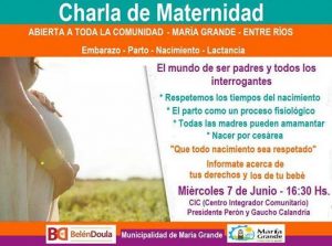 Charla sobre maternidad