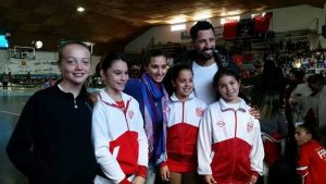 Las chicas del Club Litoral patinaron en Federación