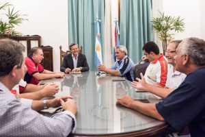 El vice Gobernador Bahl recibió a representantes de Bomberos Voluntarios de toda la provincia