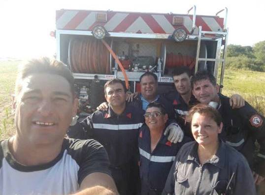 El Intendente de Tabossi, resaltó la labor de Bomberos Voluntarios de María Grande