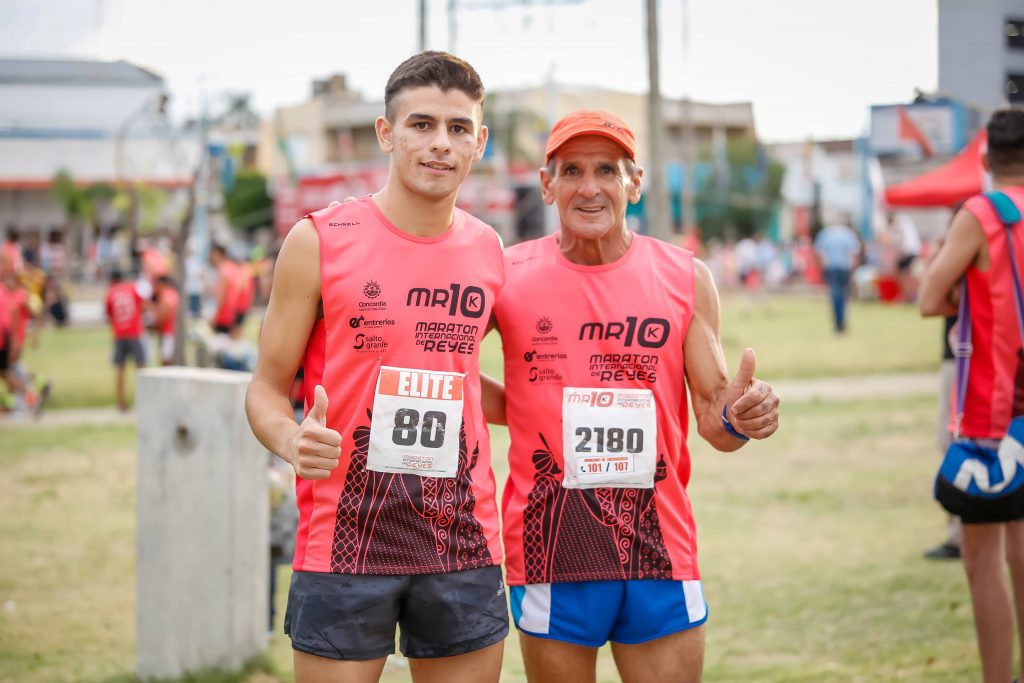 Dos atletas locales corrieron la Maratón Internacional de Reyes