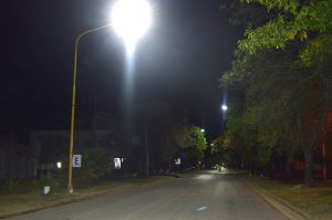 Se llevan colocadas alrededor del 50 % del total previsto de la nueva iluminación LED