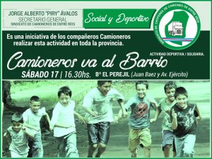 UNA TAREA DEPORTIVA Y SOCIAL EN BARRIOS DE PARANÁ