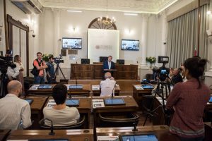 Presentación del renovado recinto del Senado