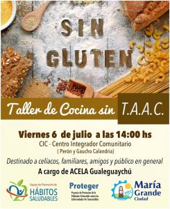 Taller de Cocina para Celiacos