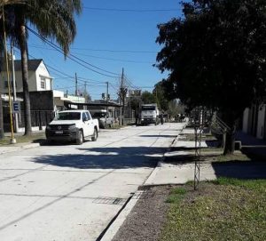 Se habilitó primera cuadra del nuevo pavimento en calle Belgrano