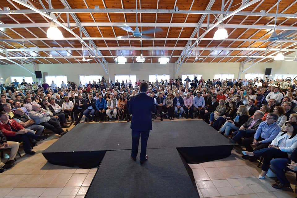 Bordet tuvo su primer acto como candidato