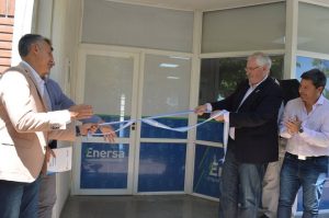 Reinauguración distrito de ENERSA María Grande y nueva obra eléctrica para la región