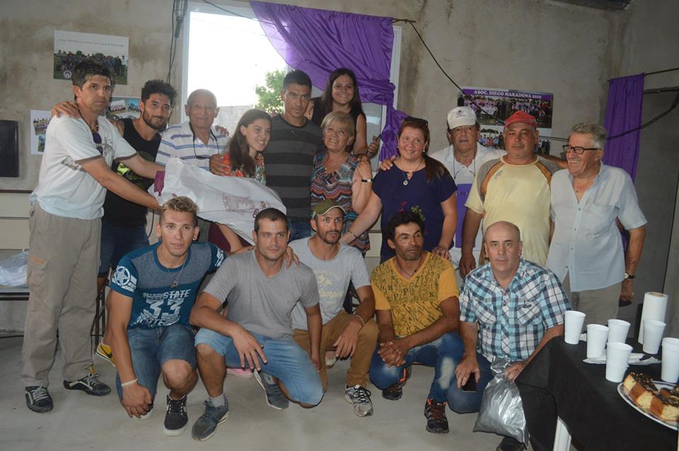 Milton Casco y Paolo Goltz, en el Barrio Castaldo