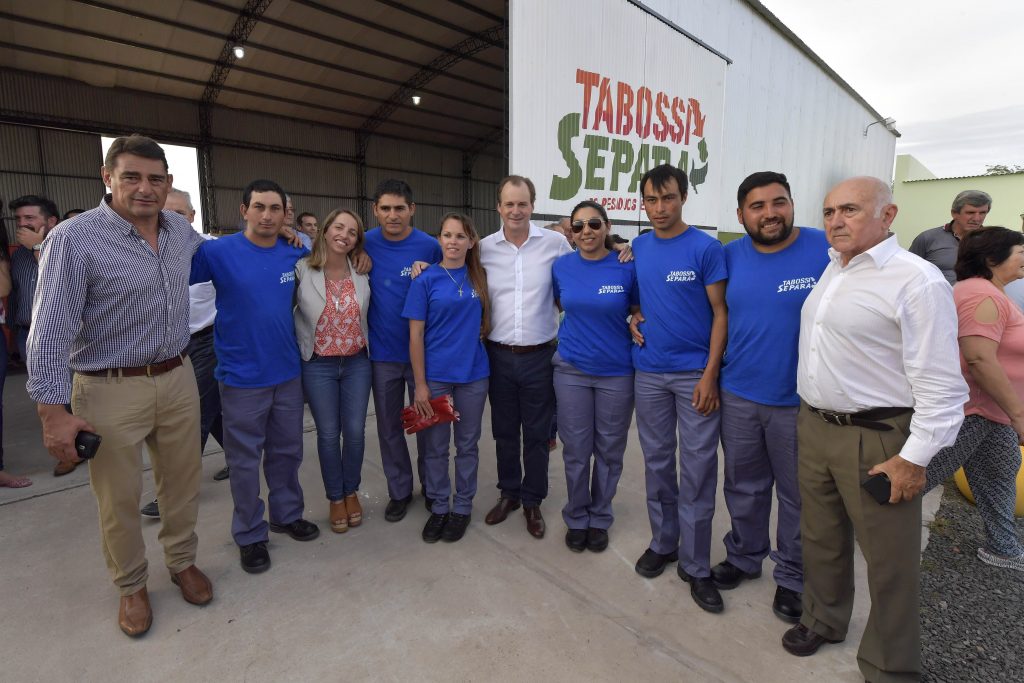 Bordet y Landra inauguraron planta de tratamiento de residuos en Tabossi