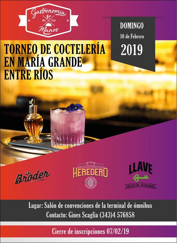 Torneo de Coctelería y segundo encuentro «Gastronomía en tus manos»