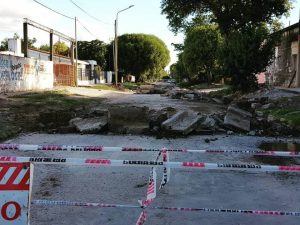 Se renueva pavimento en calle Sargento Cabral