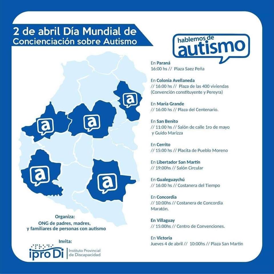 Actividad por el día mundial del autismo