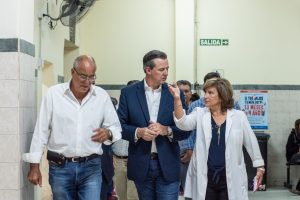 Bahl recorrió las obras que se ejecutan en el Hospital San Martín