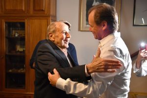 Bordet visitó al diamantino Domingo Liotta, el creador del primer corazón artificial