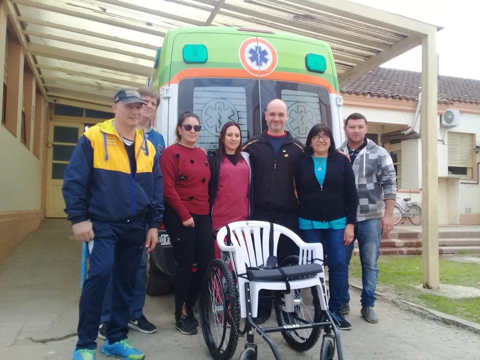 Donación de la Peña «Pasión Xeneise» al Hospital local