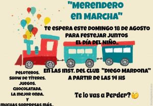 El merendero «En Marcha» celebrará el día del niño