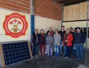 Bomberos Voluntarios recibió de parte de ENERSA paneles para  generación  eléctrica