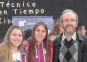 Alumnas y docente de la Escuela Tecnica en Olimpiadas Nacionales