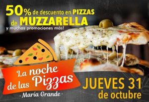 Este jueves, noche de Pizzas en María Grande