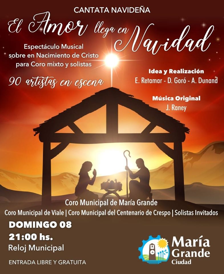 Este domingo, cantata Navideña frente al reloj