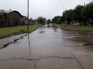 En María Grande cayeron entre sabado y domingo 178 mm de lluvia. Desde el municipio se atendió la emergencia