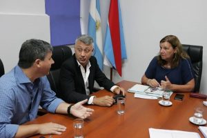 Lara y Zavallo se reunieron con la Directora de Vialidad Provincial