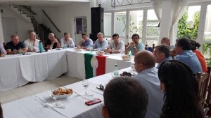 Solari participo este jueves en Nogoya, la reunión del foro de Intendentes de Cambiemos.