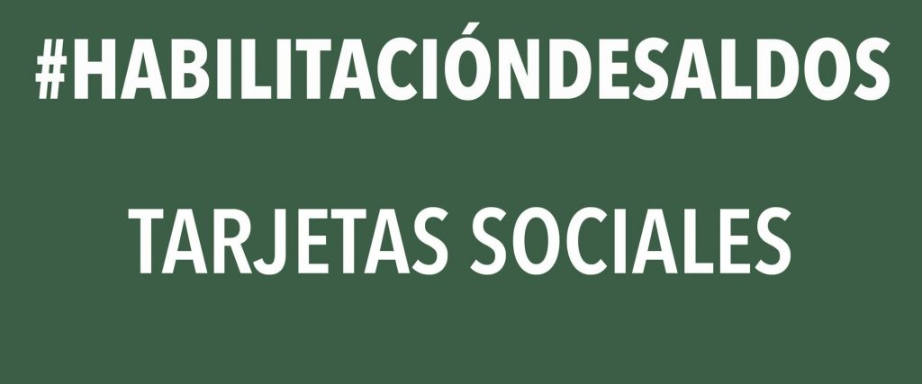 Este viernes se acreditarán las tarjetas sociales