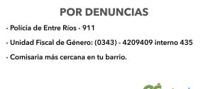 El gobierno provincial recordó las vías de comunicación en casos de violencia