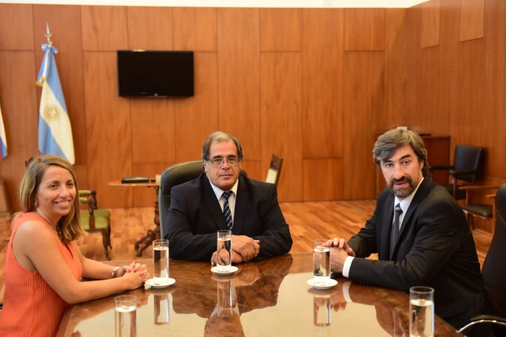 Stratta y Giano dialogaron con el presidente del STJ sobre Ley Micaela y Juicio por Jurados