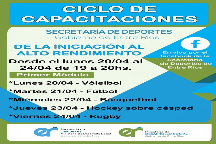 El gobierno provincial ofrecerá un ciclo de capacitaciones en Deportes de Conjunto