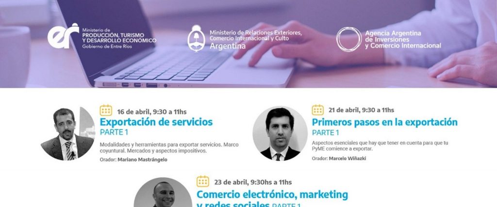 Invitan a participar en capacitaciones virtuales gratuitas en negocios internacionales