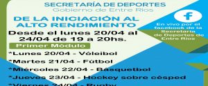 El gobierno provincial ofrecerá un ciclo de capacitaciones en Deportes de Conjunto