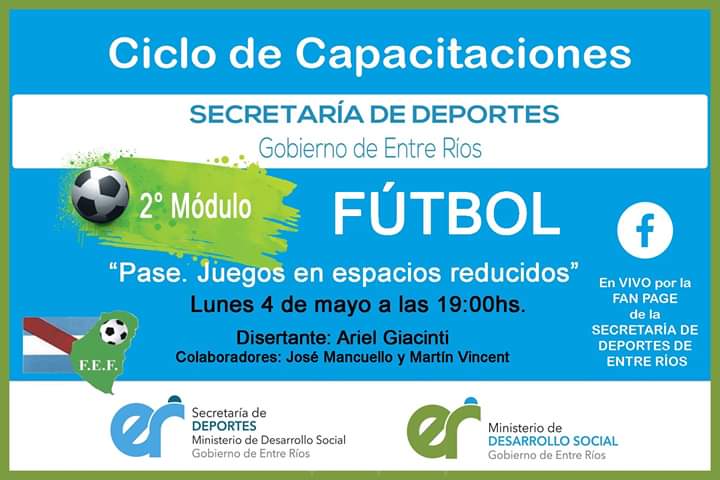 Ciclo de Capacitaciones en Deportes de Conjunto: 2° Módulo Fútbol