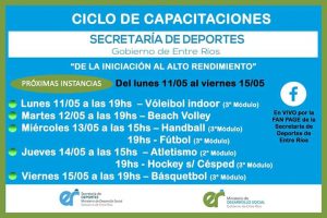 Cuarta semana del Ciclo de Capacitaciones virtuales en Deportes de Conjunto