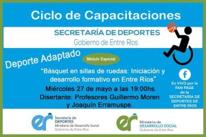 Ciclo de Capacitaciones en Deportes de Conjunto: 2° Módulo de Deporte Adaptado