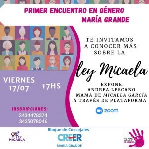 Charla sobre «Genero» y la Ley Micaela