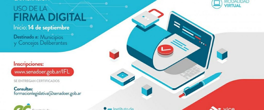 El Instituto de Formación Legislativa invita a una capacitación sobre Firma Digital