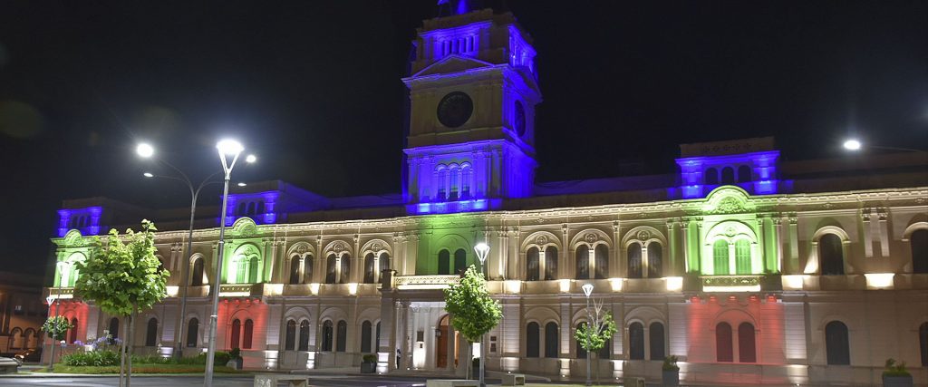 La provincia ilumina la Casa de Gobierno por el Día Internacional de las Personas con Discapacidad